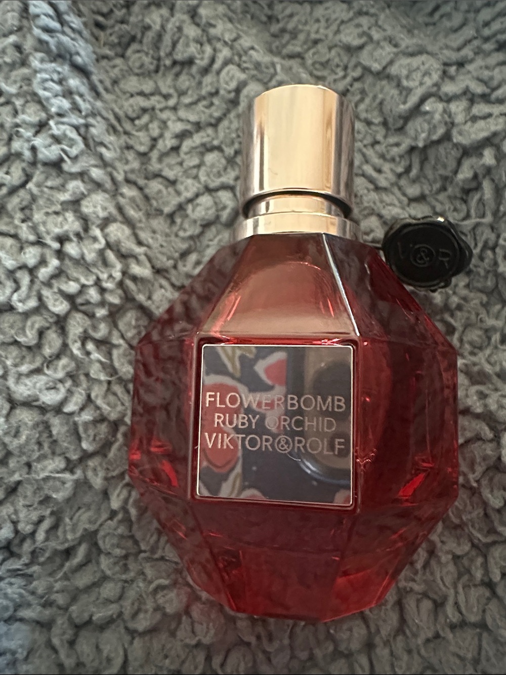 Viktor & Rolf Flowerbomb Ruby Orchid - Deep Red Bottle,sprayed once, no box